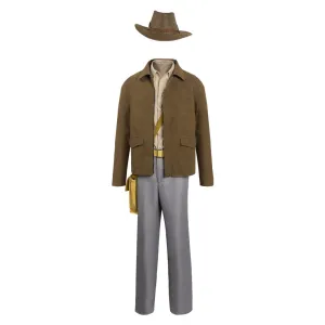 Indiana Jones and the Dial of Destiny  Indiana Jones Cosplay Costume Fancy Outfit Halloween Carnival Suit