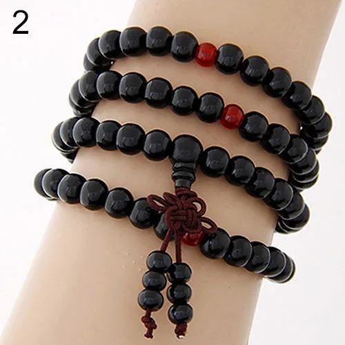 Infinity Multilayer Beaded Charm Bracelet