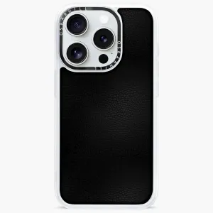 iPhone 14 Pro Case Classic Leather — Smoky Black