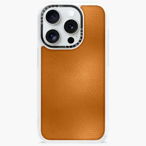 iPhone 15 Pro Case Classic Leather — Ruddy Brown