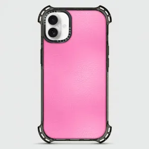 iPhone 16 Plus Case Bounce Leather — Persian Pink