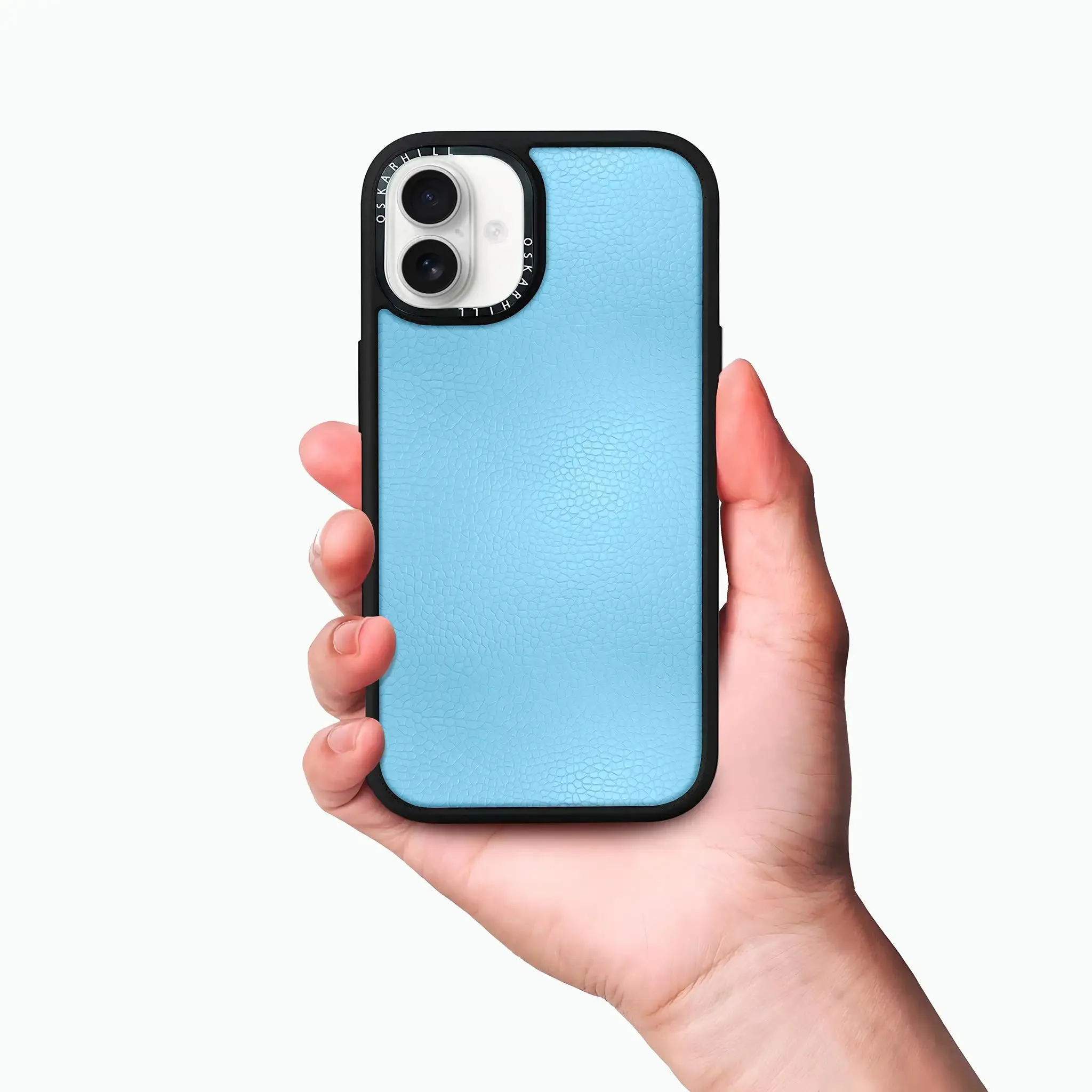 iPhone 16 Plus Case Elite Leather — Sky Blue