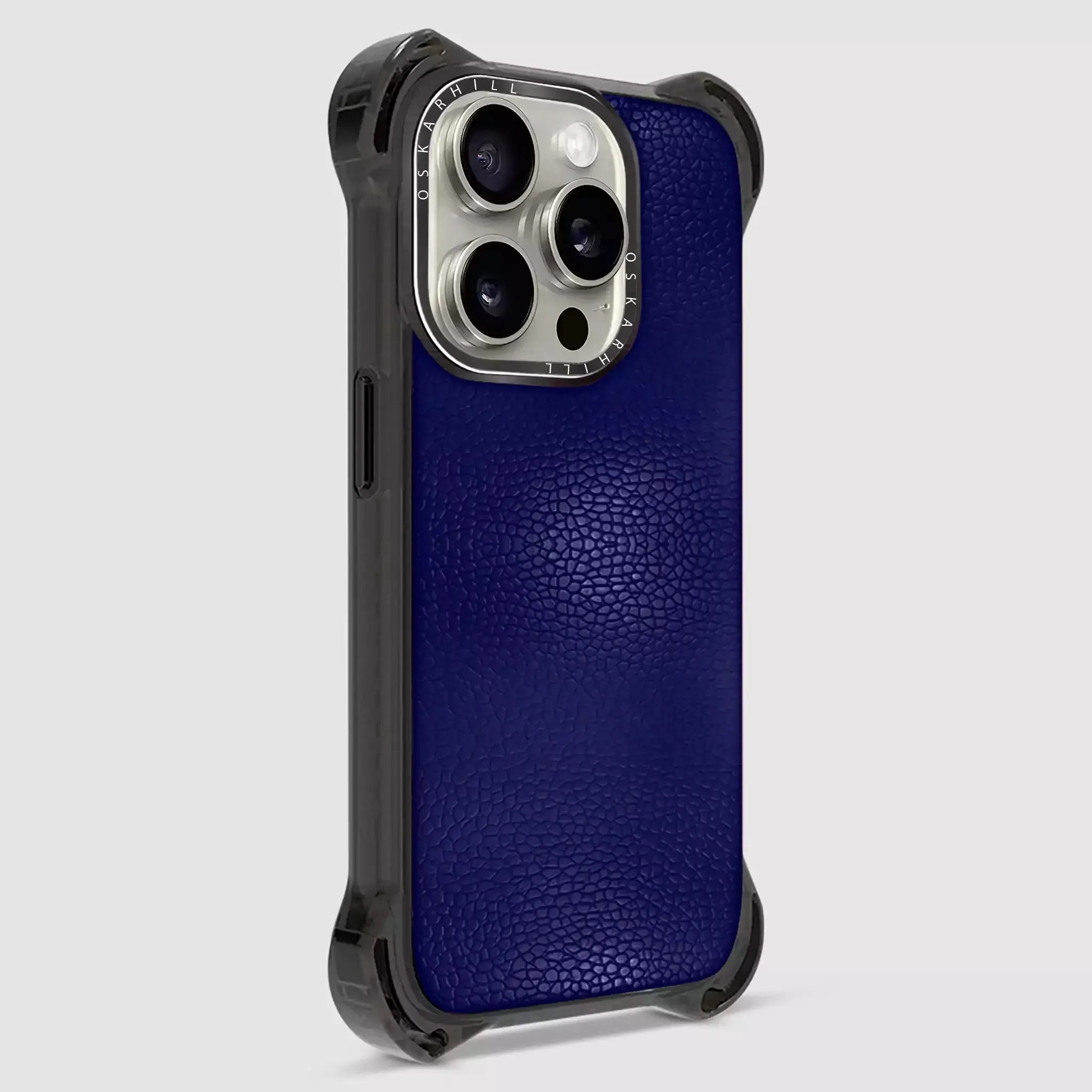 iPhone 16 Pro Case Bounce Leather — Night Blue
