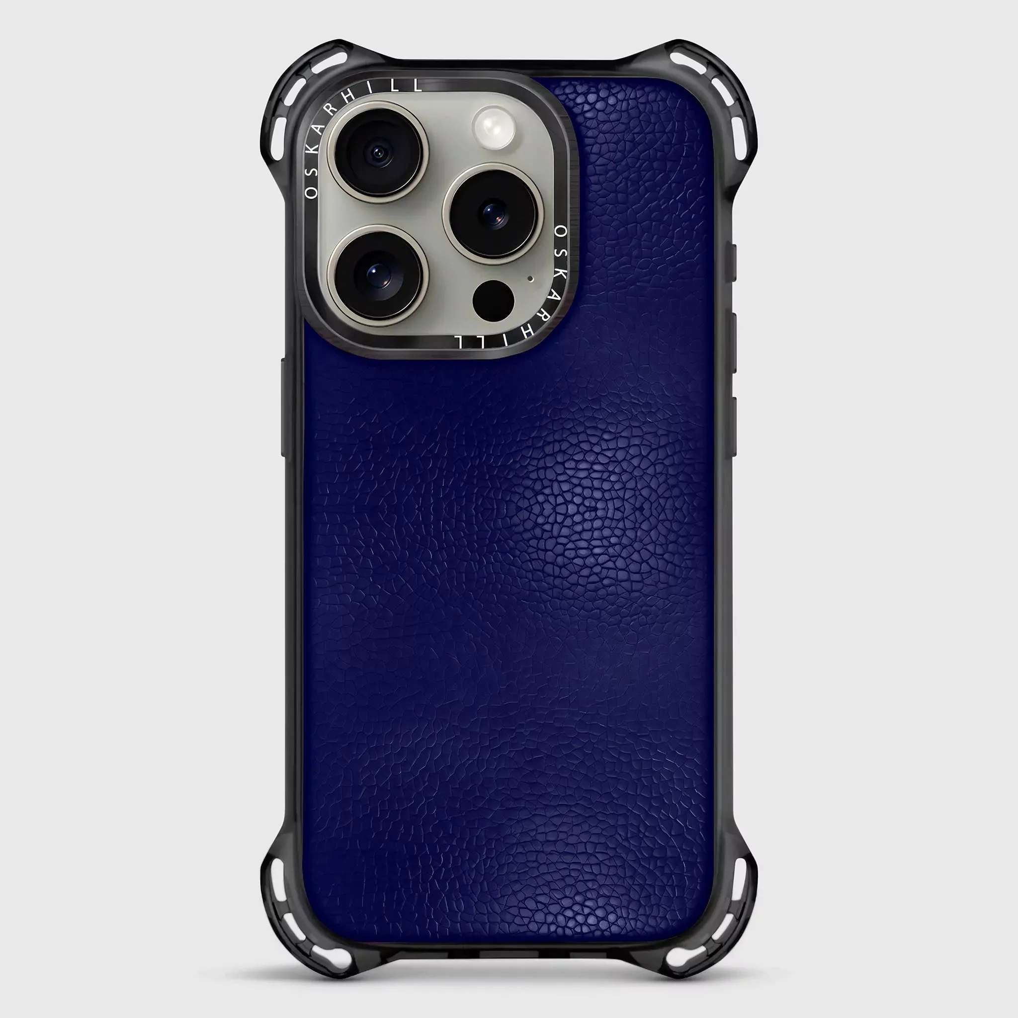 iPhone 16 Pro Case Bounce Leather — Night Blue