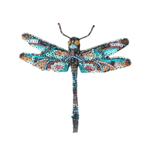 Jeweled Dragonfly Brooch Pin