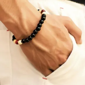 Jewellery - Lava Stone and Wooden Bead Boho Bracelets
