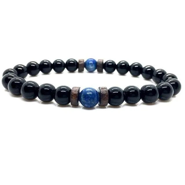 Jewellery - Lava Stone and Wooden Bead Boho Bracelets