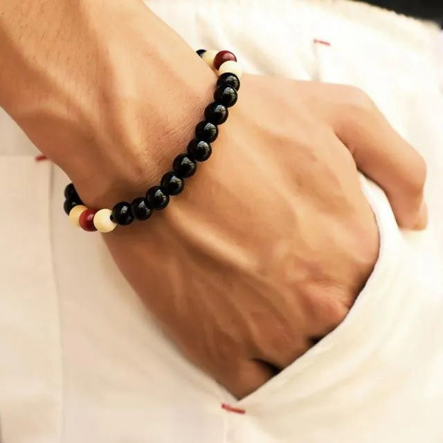 Jewellery - Lava Stone and Wooden Bead Boho Bracelets