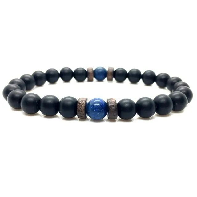 Jewellery - Lava Stone and Wooden Bead Boho Bracelets
