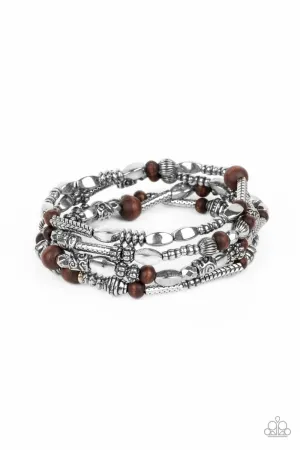 Jungle Jubilee - Brown (Wood Beads) Bracelet