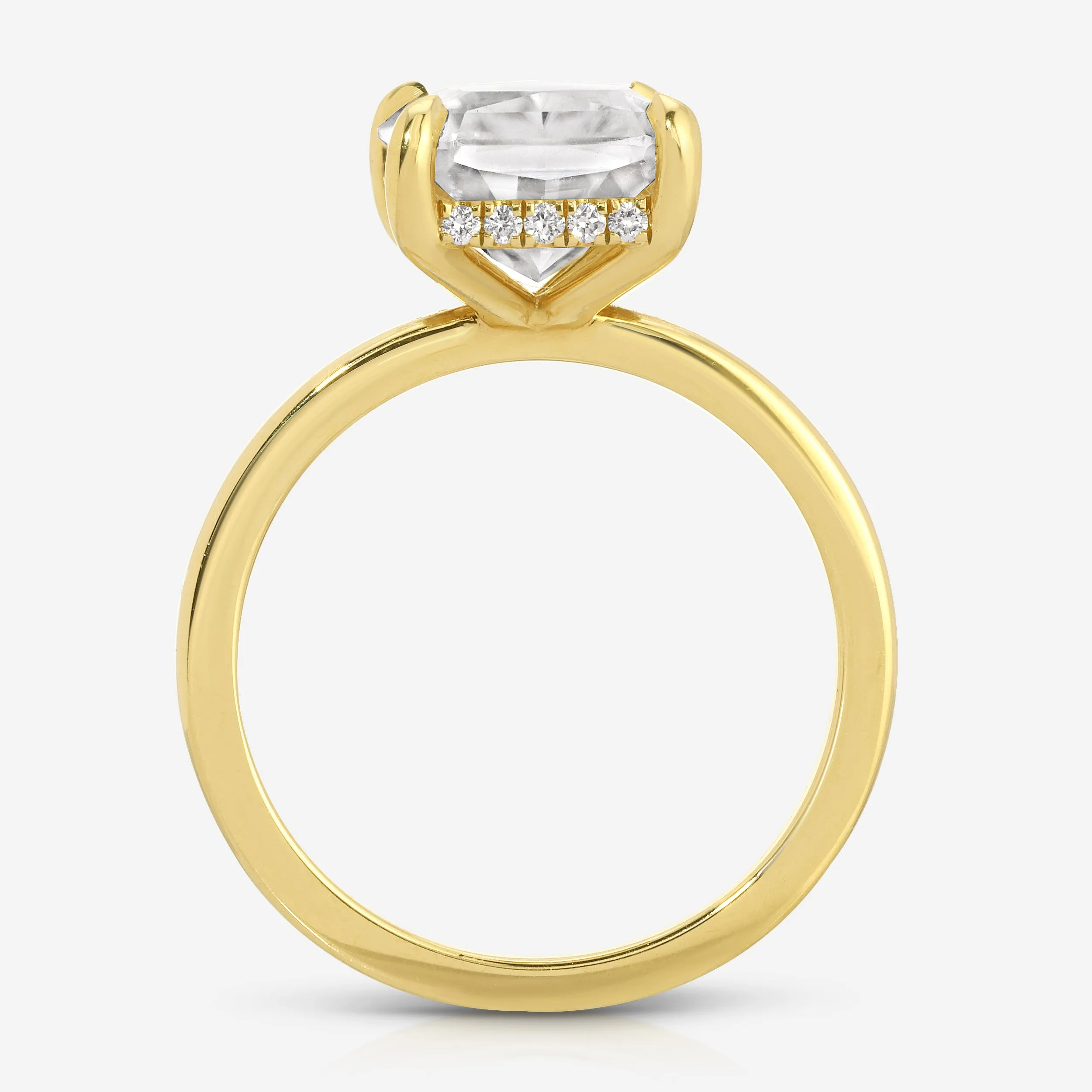 Kate (4.8ct) Radiant Moissanite Engagement Ring