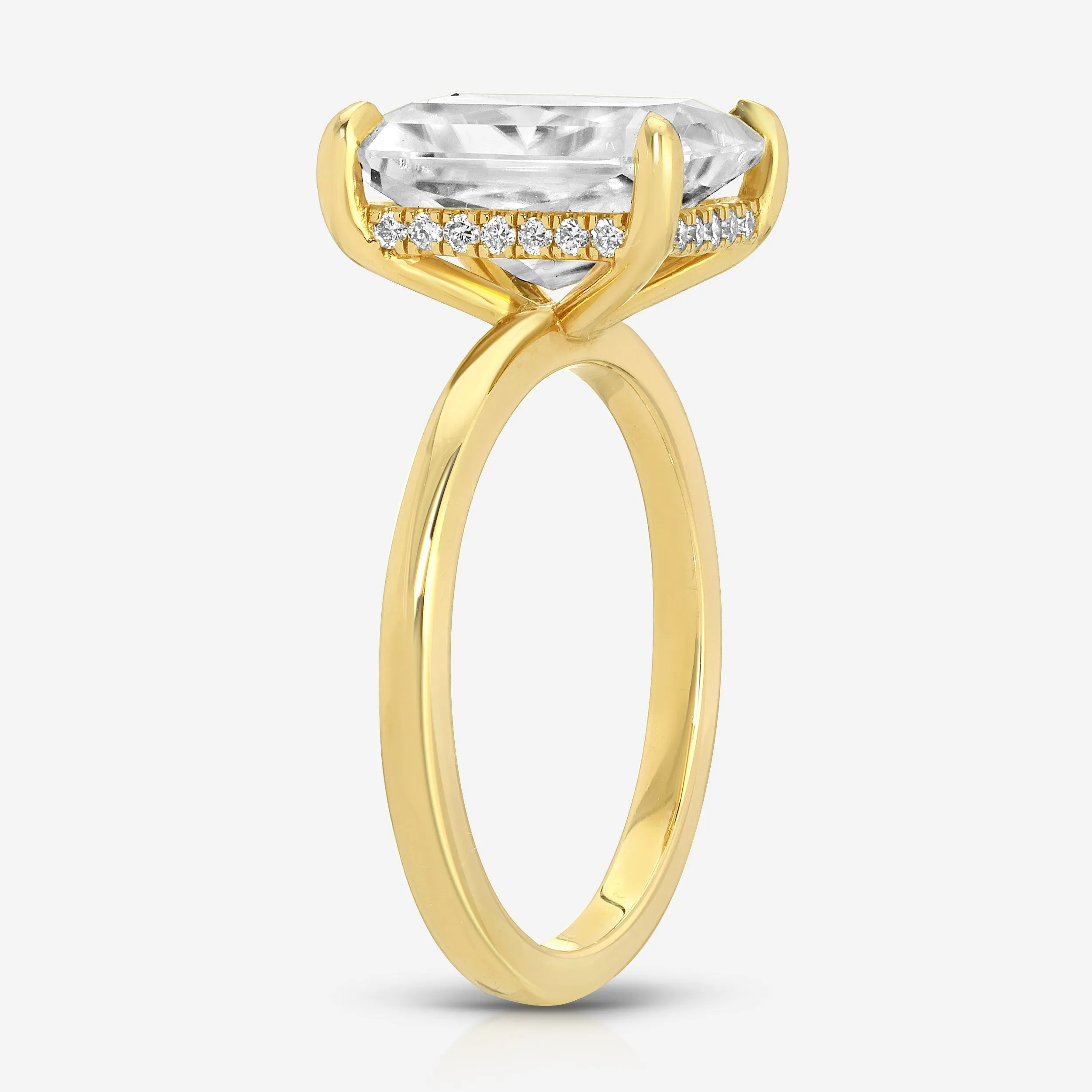Kate (4.8ct) Radiant Moissanite Engagement Ring