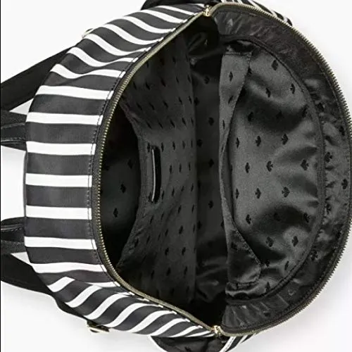 Kate Spade New York Dawn Sailing Stripe Large Nylon Backpack Black Multi Bag