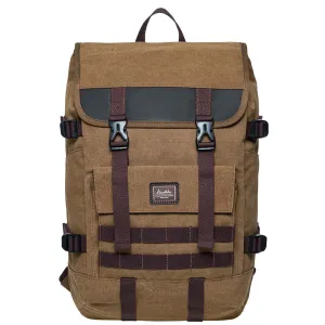 KAUKKO Casual Daypacks Multipurpose Backpacks, Outdoor Backpack, Travel Rucksack Khaki(Canvas)