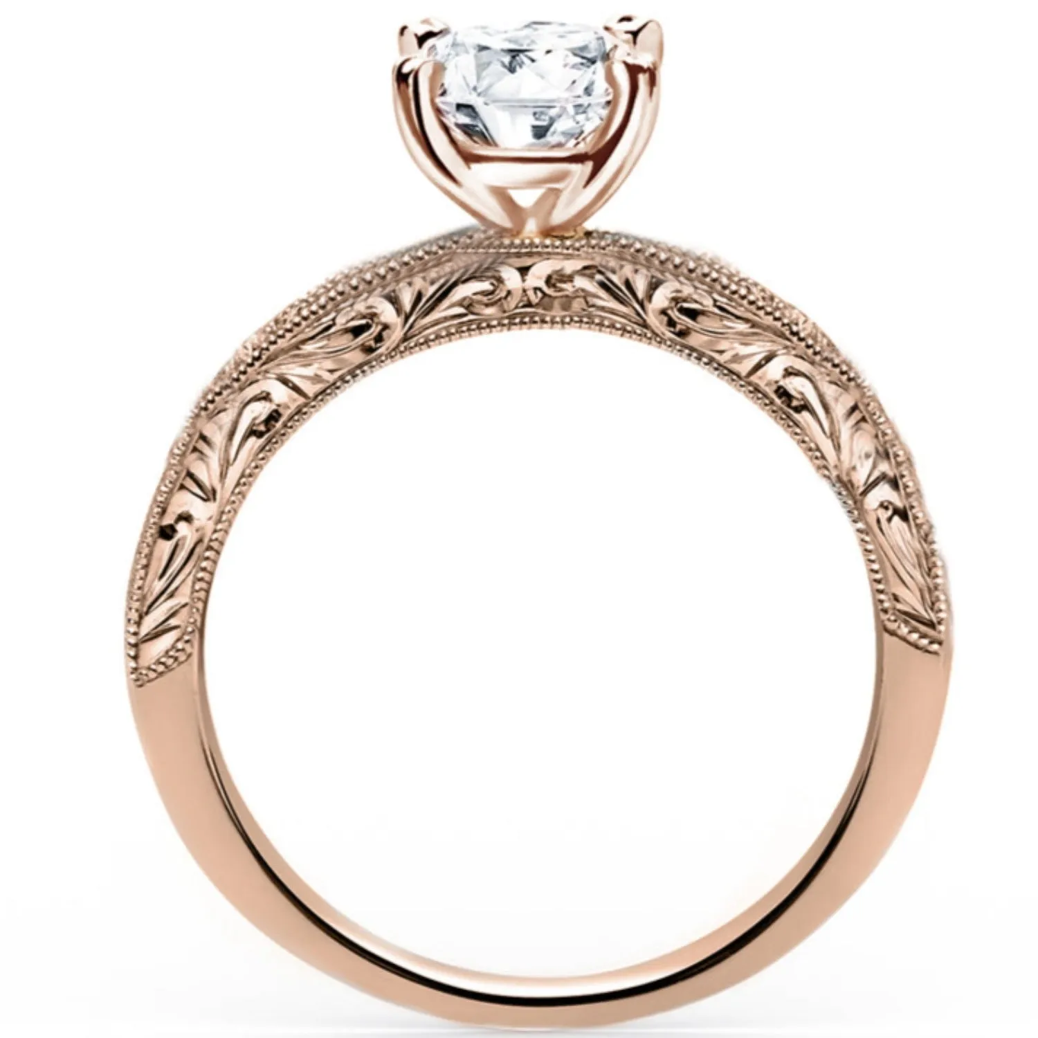 Kirk Kara "Charlotte" Pink Sapphire Diamond Engagement Ring