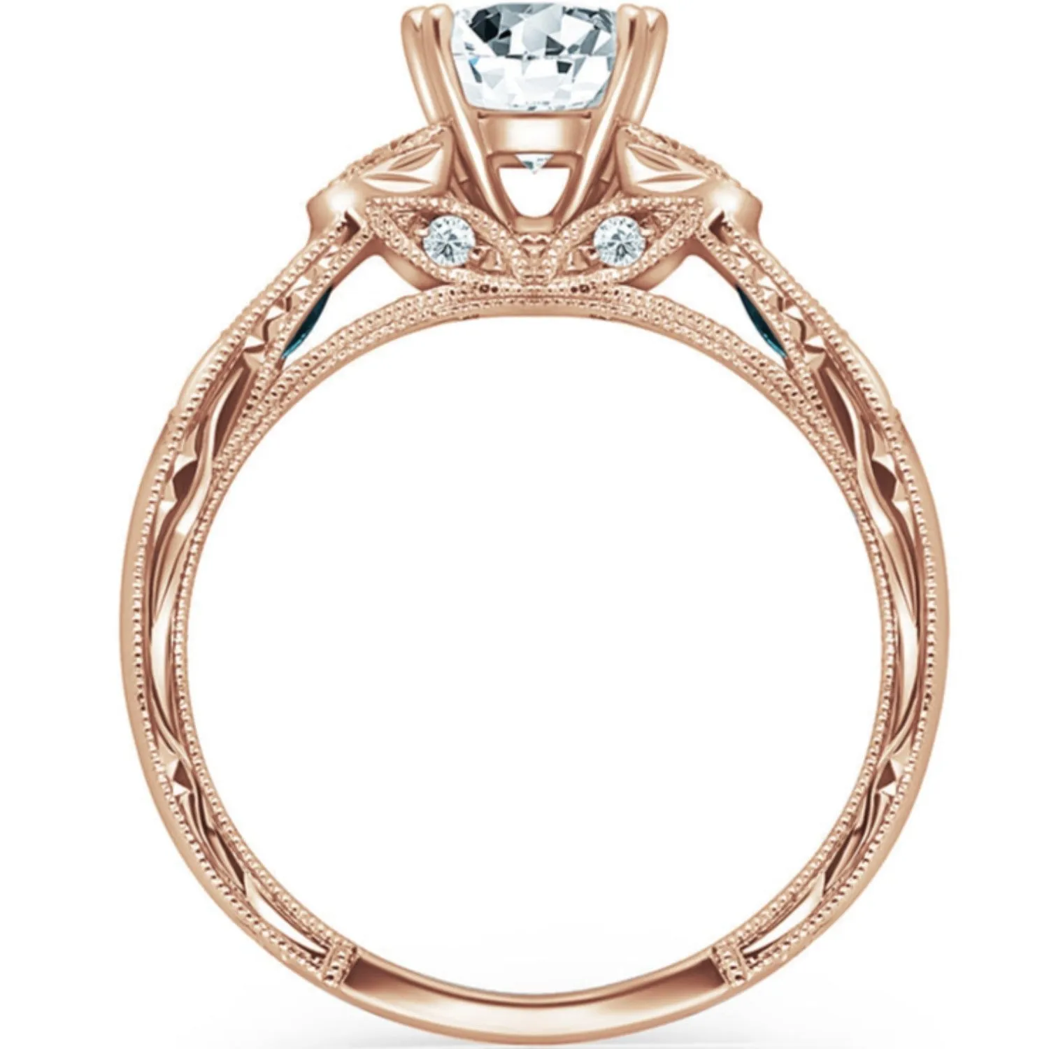Kirk Kara "Dahlia" Pink Sapphire Marquise Cut Diamond Engagement Ring