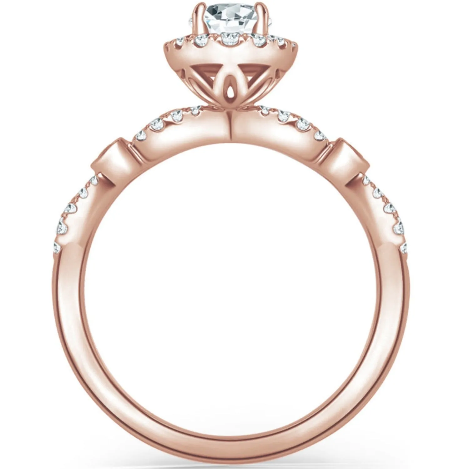 Kirk Kara "Lori" Oval Cut Hidden Halo Diamond Engagement Ring
