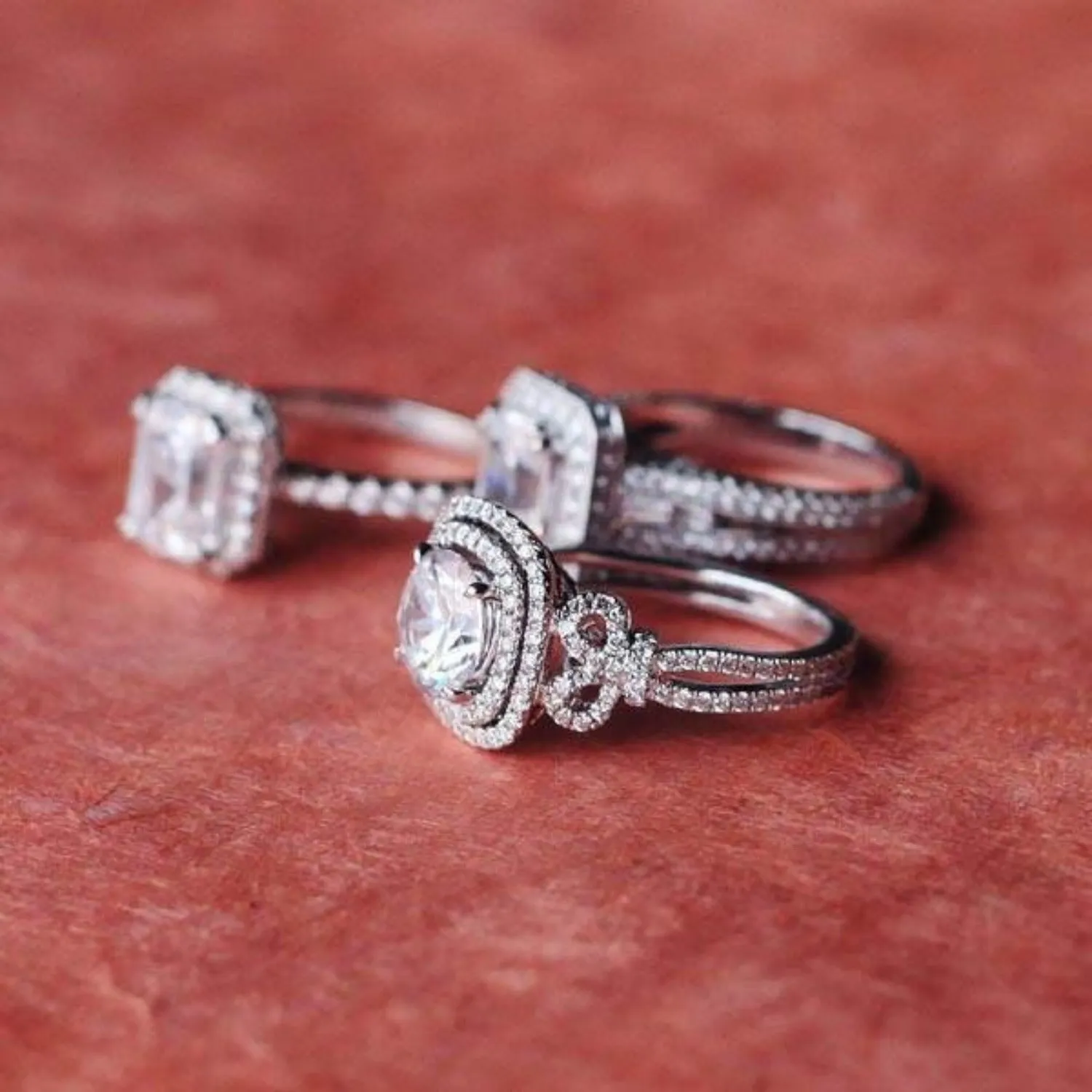 Kirk Kara "Pirouetta" Double Halo Diamond Engagement Ring