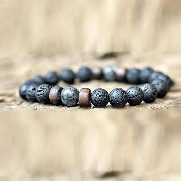 Lava Rock Stone Bracelet