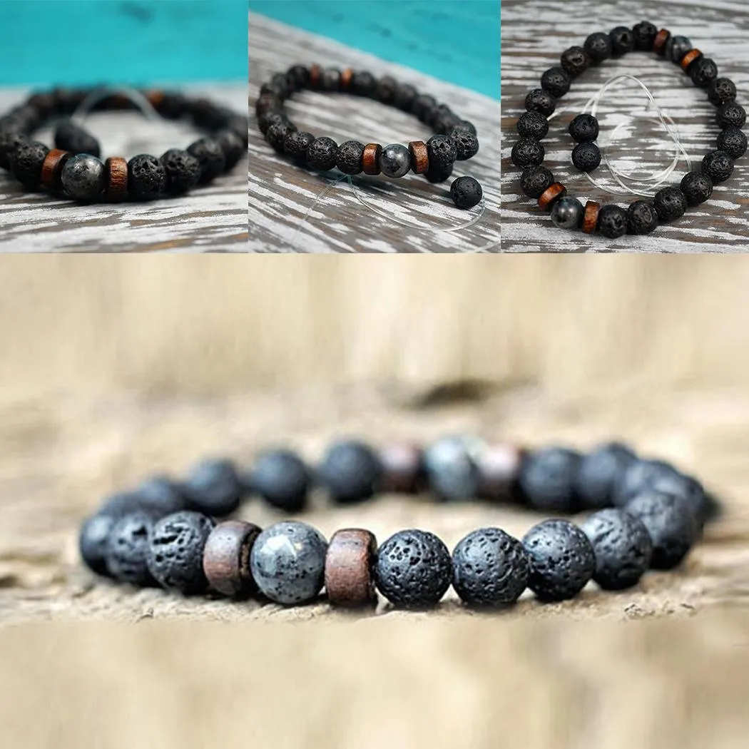 Lava Rock Stone Bracelet