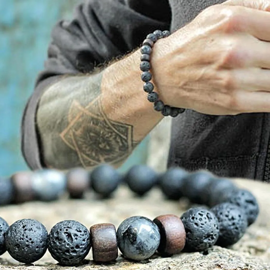 Lava Rock Stone Bracelet