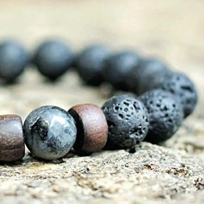 Lava Rock Stone Bracelet