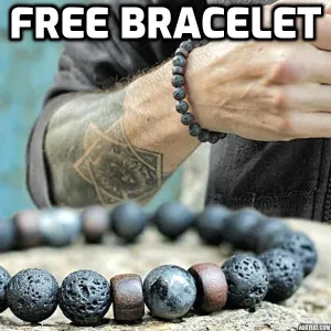 Lava Rock Stone Bracelet