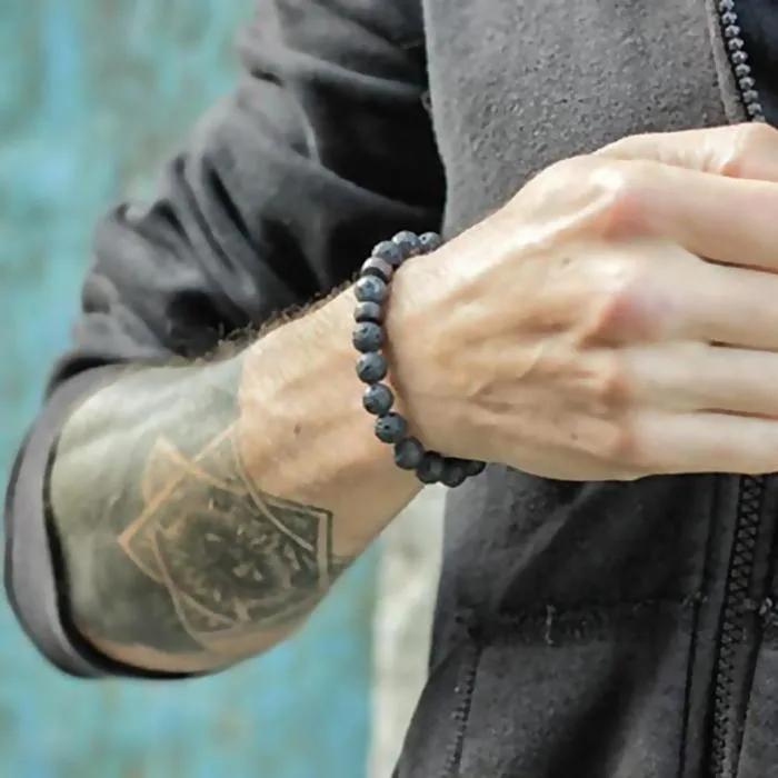Lava Rock Stone Bracelet