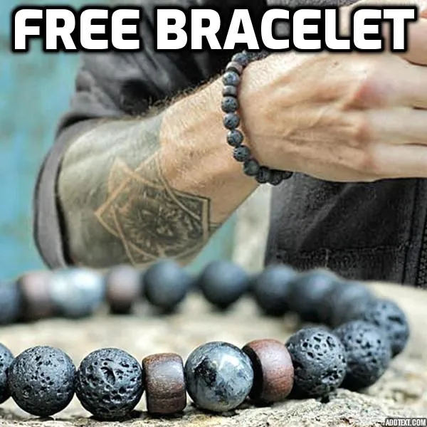 Lava Rock Stone Bracelet