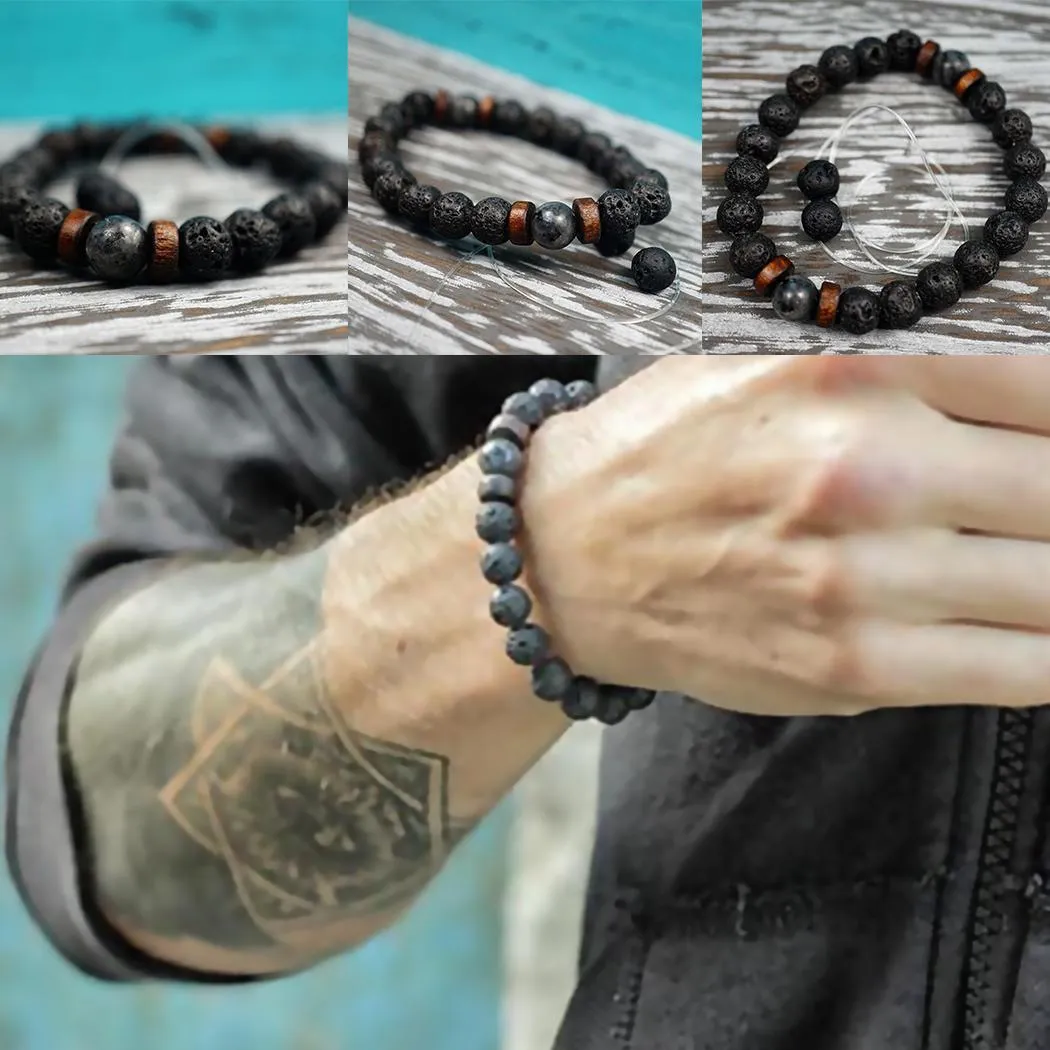 Lava Rock Stone Bracelet