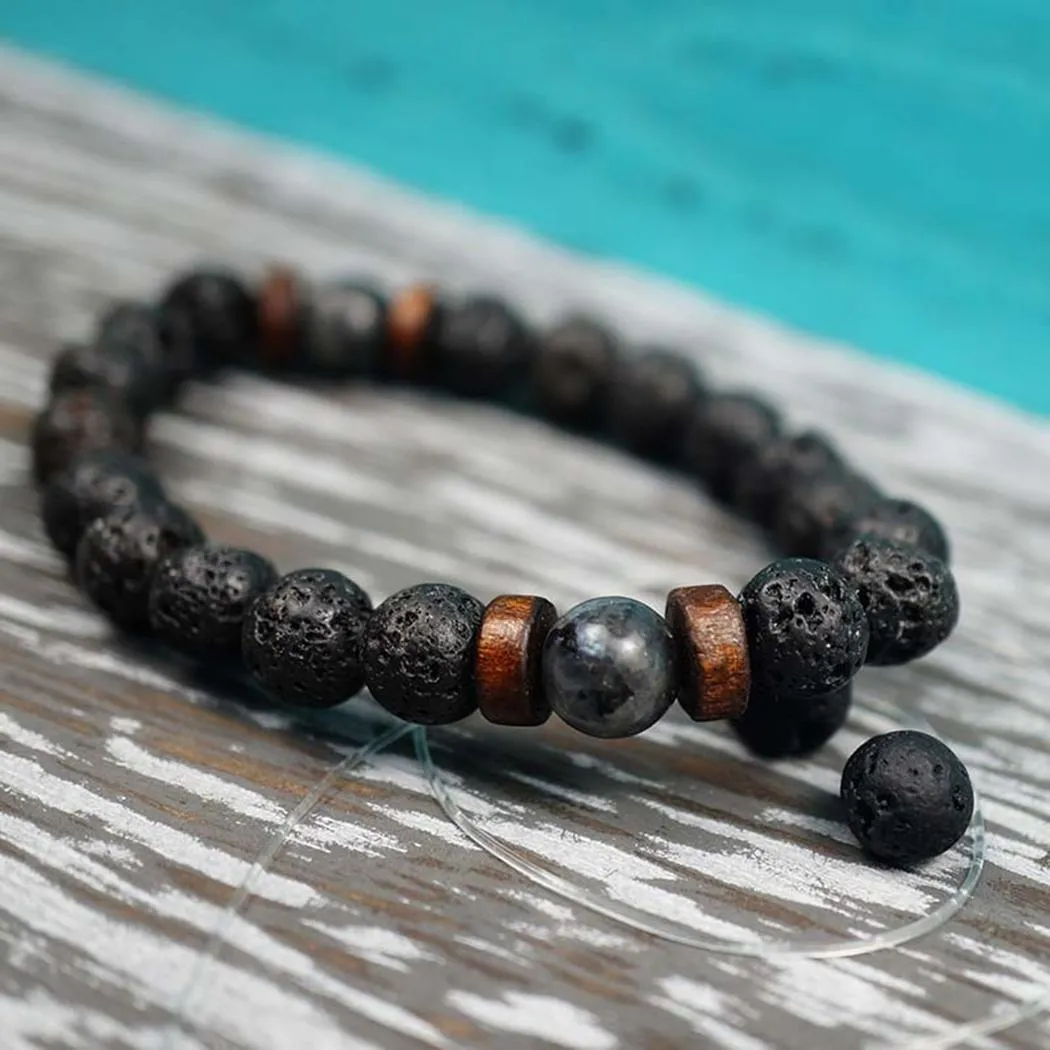 Lava Rock Stone Bracelet