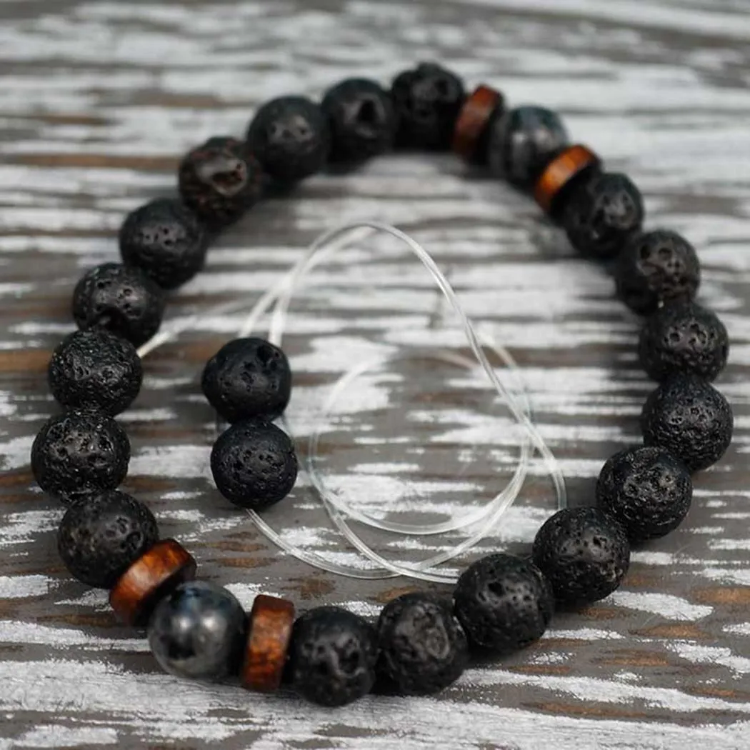 Lava Rock Stone Bracelet