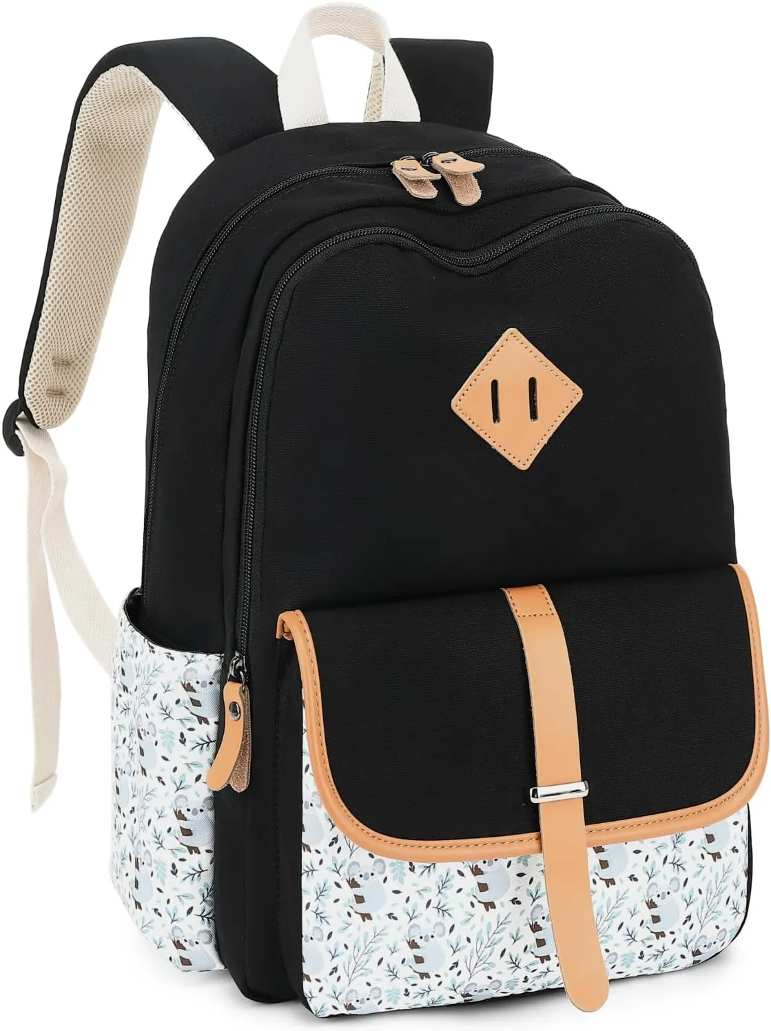 Leaper Canvas School Backpack for Girls Laptop Bag Travel Bag Bookbag Daypack
