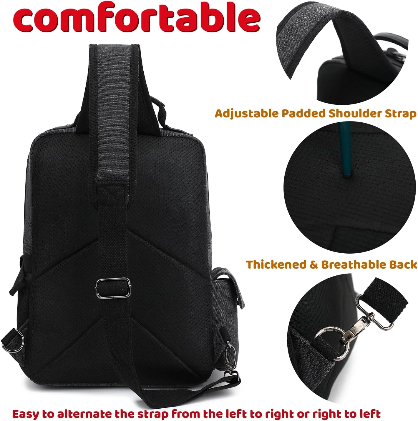 Leaper Retro Messenger Bag Men Sling Bag Outdoor Cross Body Bag Shoulder Bag