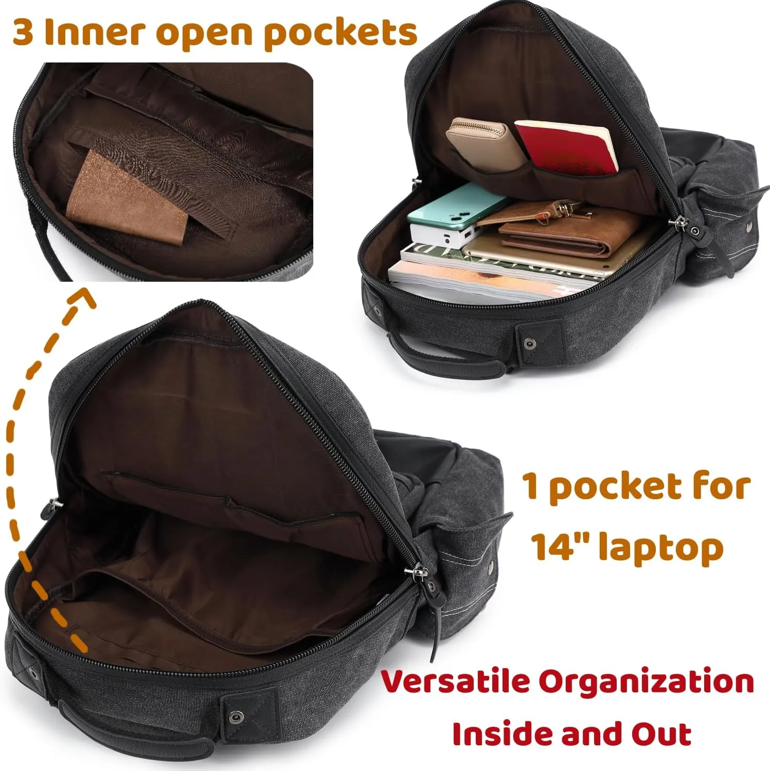 Leaper Retro Messenger Bag Men Sling Bag Outdoor Cross Body Bag Shoulder Bag