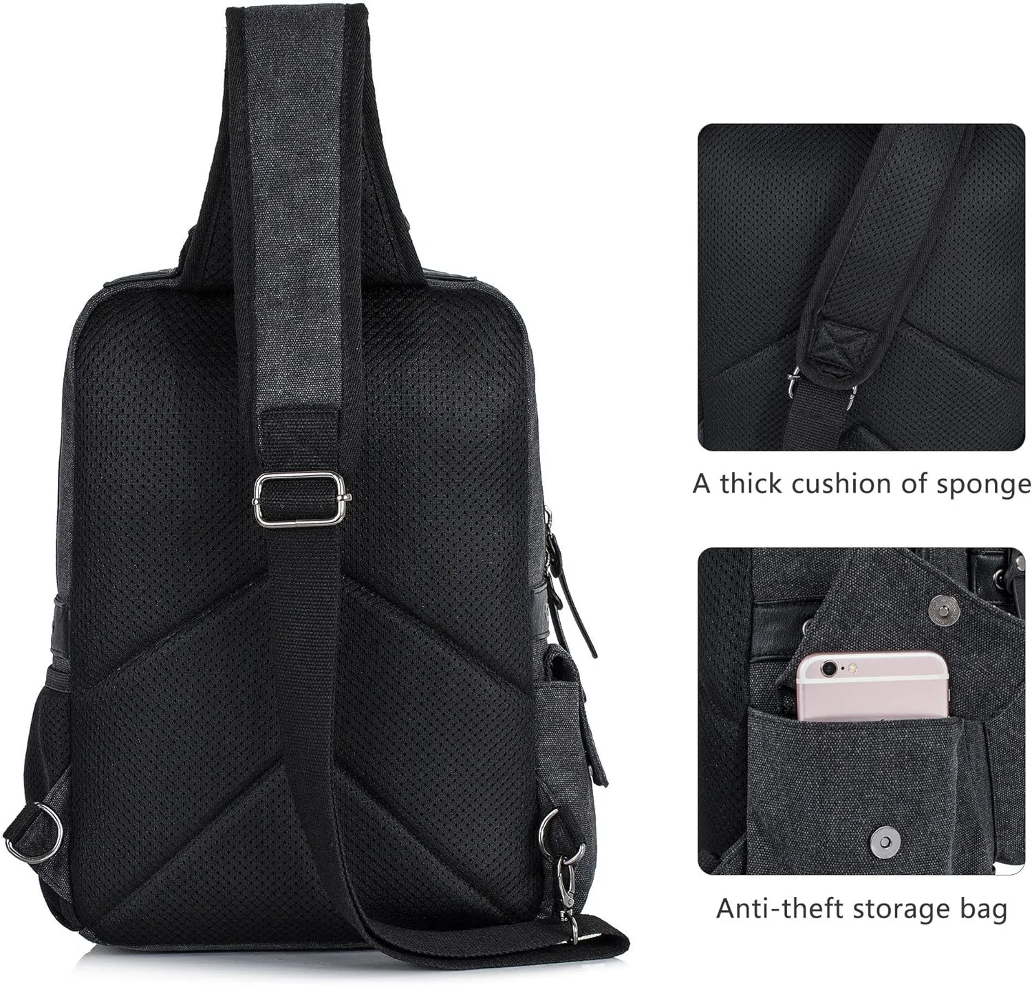 Leaper Retro Messenger Bag Men Sling Bag Outdoor Cross Body Bag Shoulder Bag