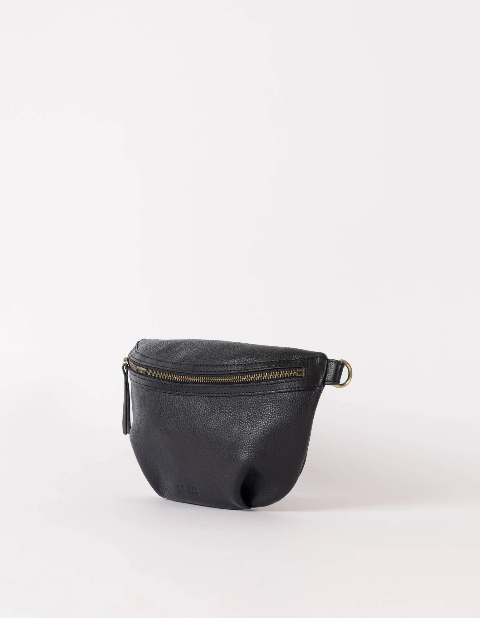 Leather Bum Bag Milo - Black Soft Grain