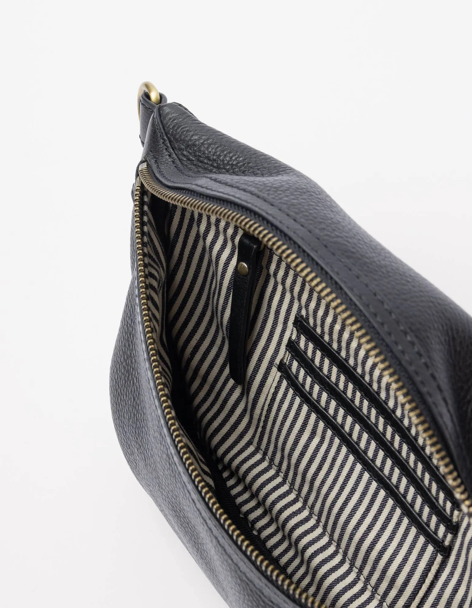 Leather Bum Bag Milo - Black Soft Grain