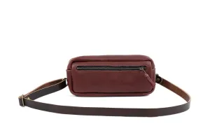 LEATHER FANNY PACK / LEATHER WAIST BAG - MERLOT