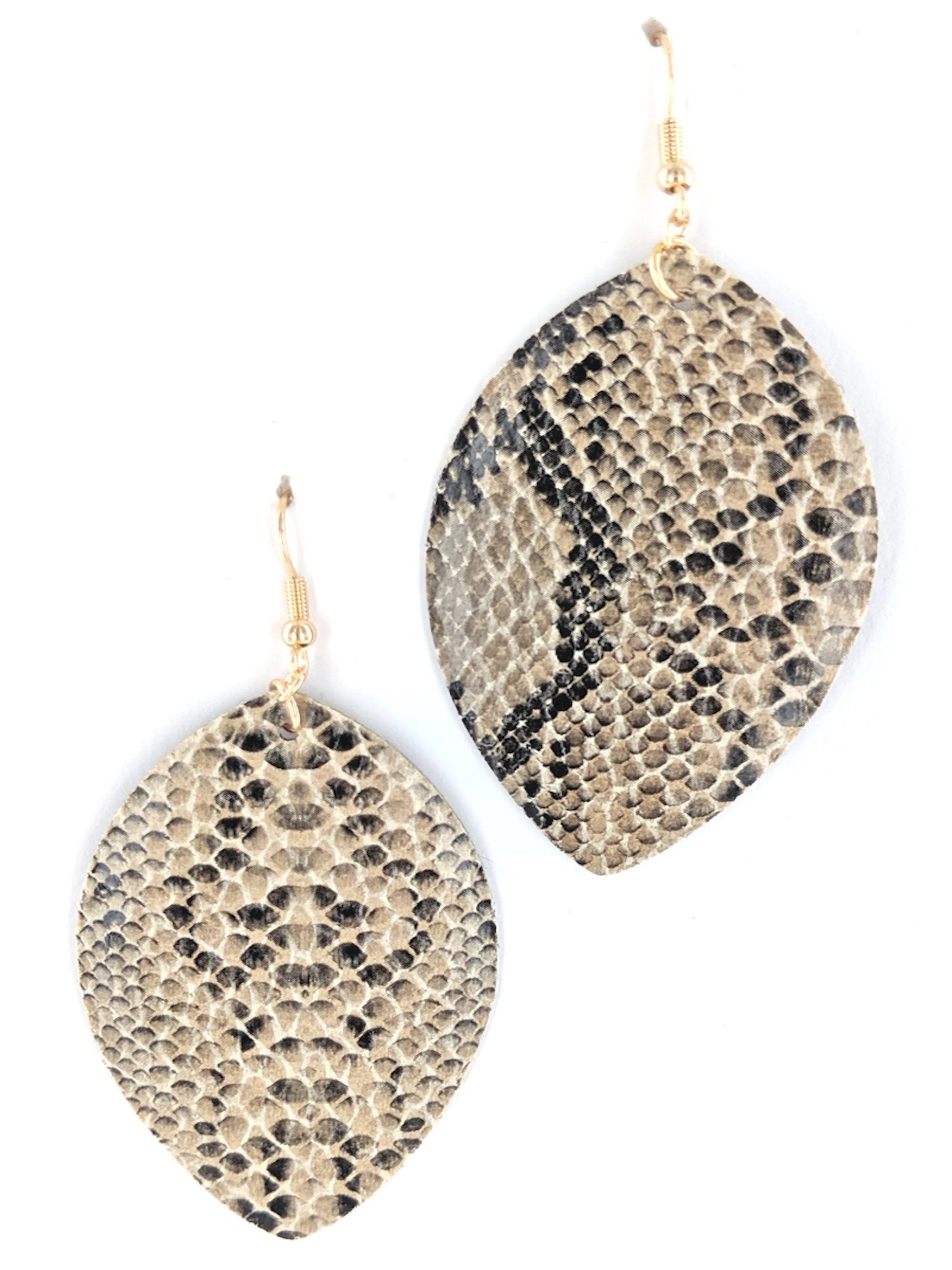 Leather Teardrop Fashion Earrings