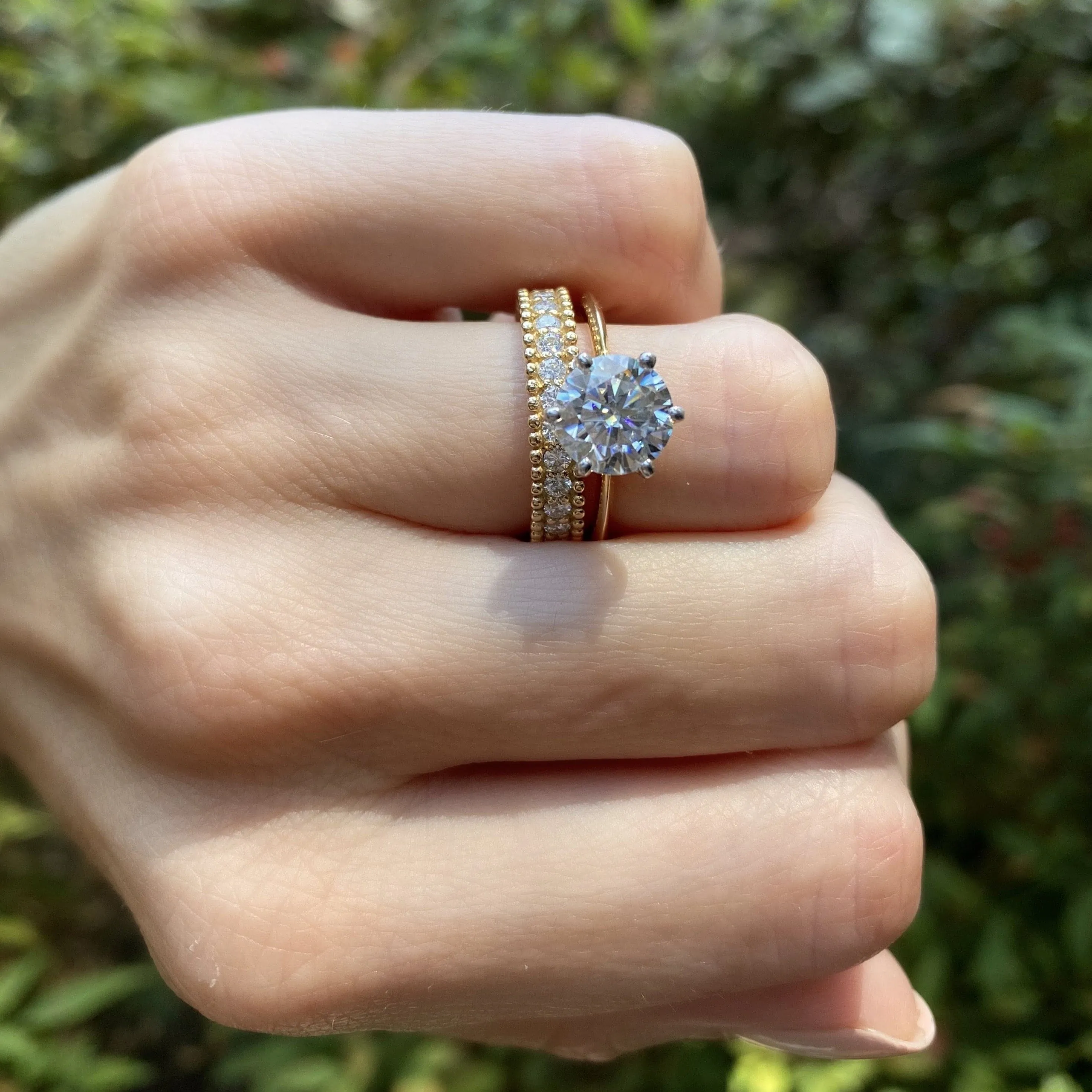 Liv (2ct) Round Moissanite Engagement Ring