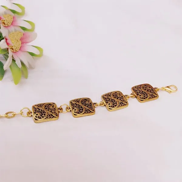 Luna Bracelets Set - Gold Metal