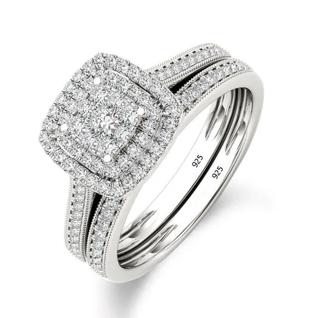 Luxury Brand Sterling Silver Bridal Ring
