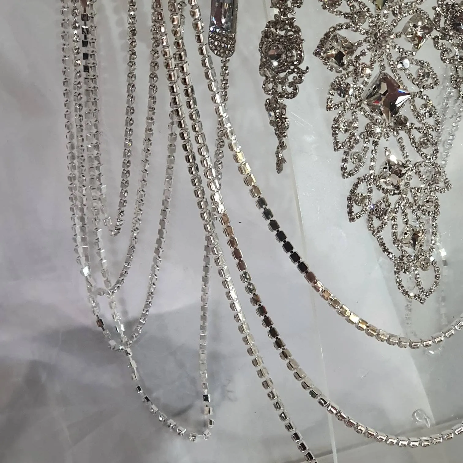 Luxury Brooch bouquet.7" Jewel crystal wedding bouquet, Bridal Brooch Bouquet,cascade Jewel bouquet by Crystal wedding uk