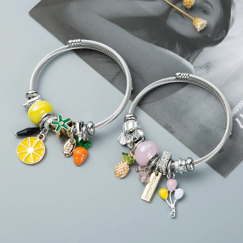 Luxury Evil Eye Butterfly Bracelet for Women Bangles Jewelry