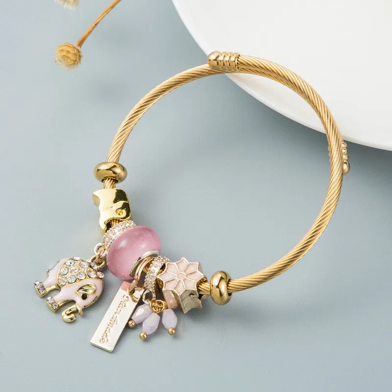 Luxury Evil Eye Butterfly Bracelet for Women Bangles Jewelry