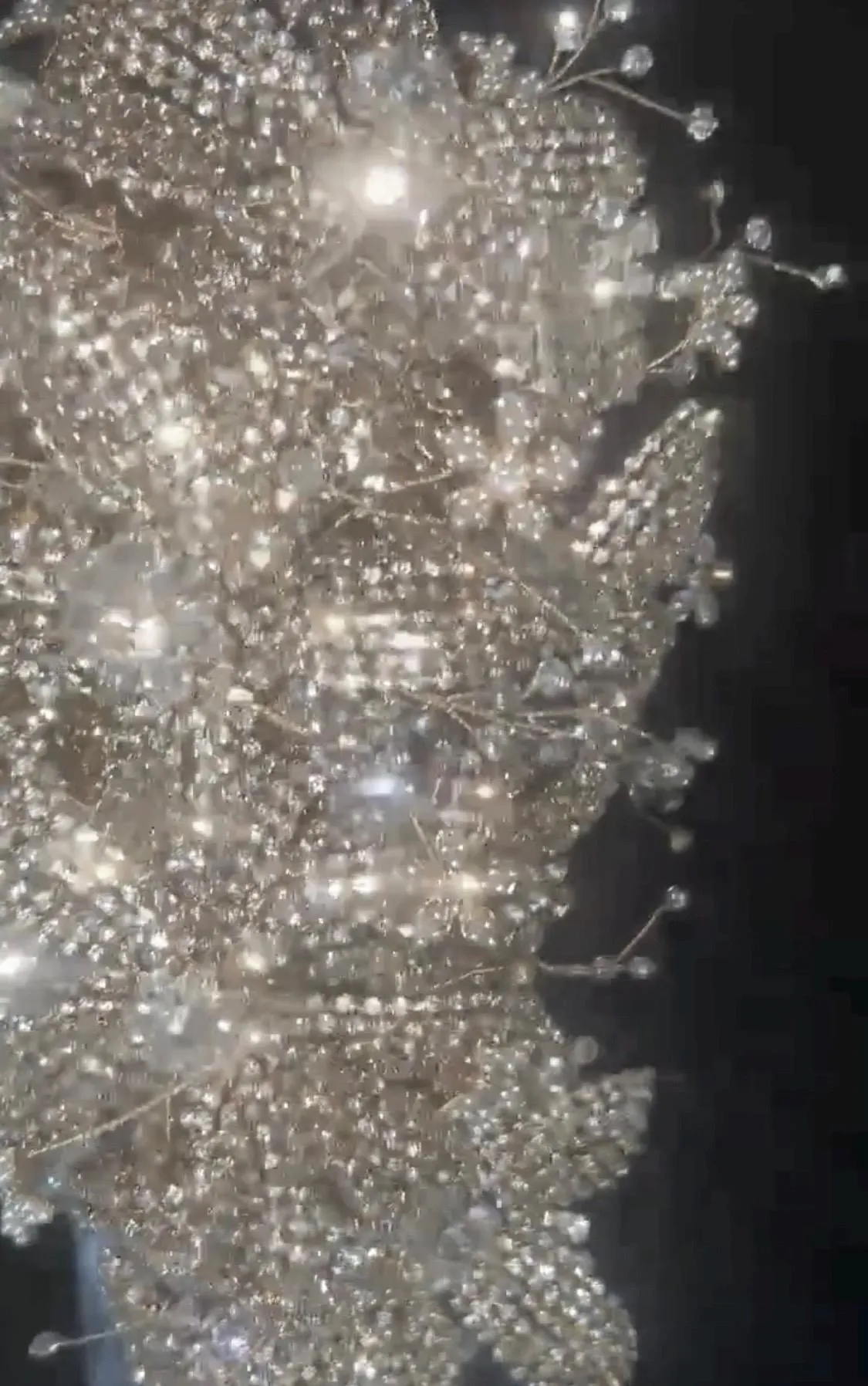 Luxury Silver Diamante bouquet  Jewel rhinestone crystal wedding bouquet Crystal Bridal Bouquet, cascade Jewel bouquet by Crystal wedding uk