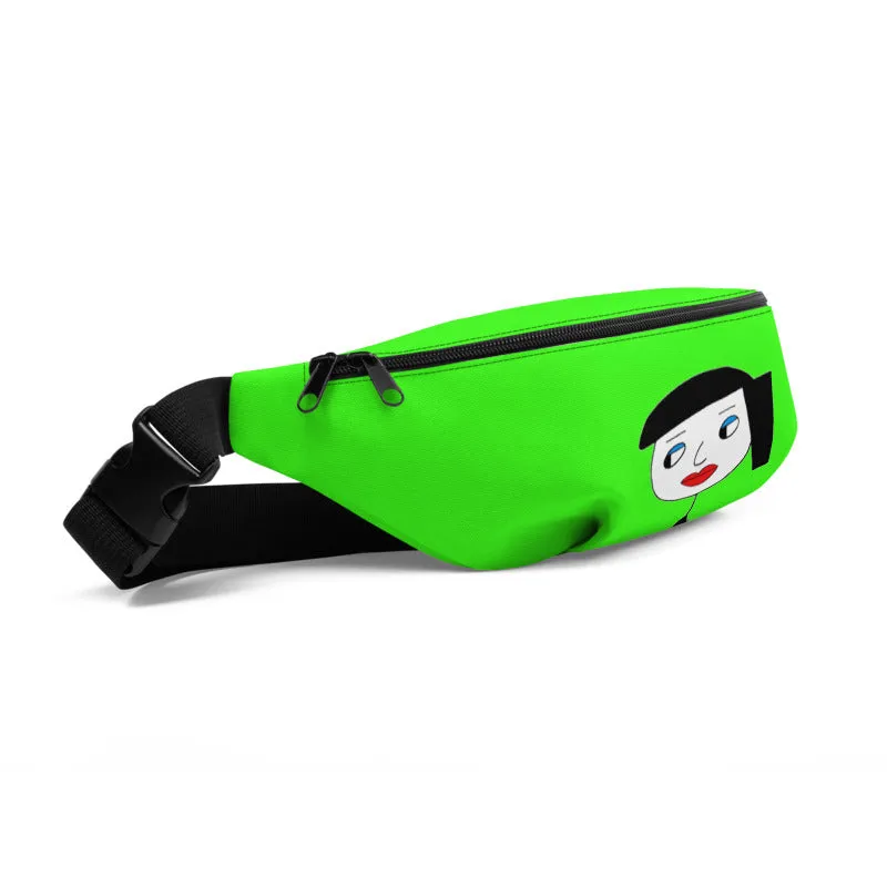 Lynn "Beauty-Face" Unisex (Men/Women) Neon Green Fanny Pack