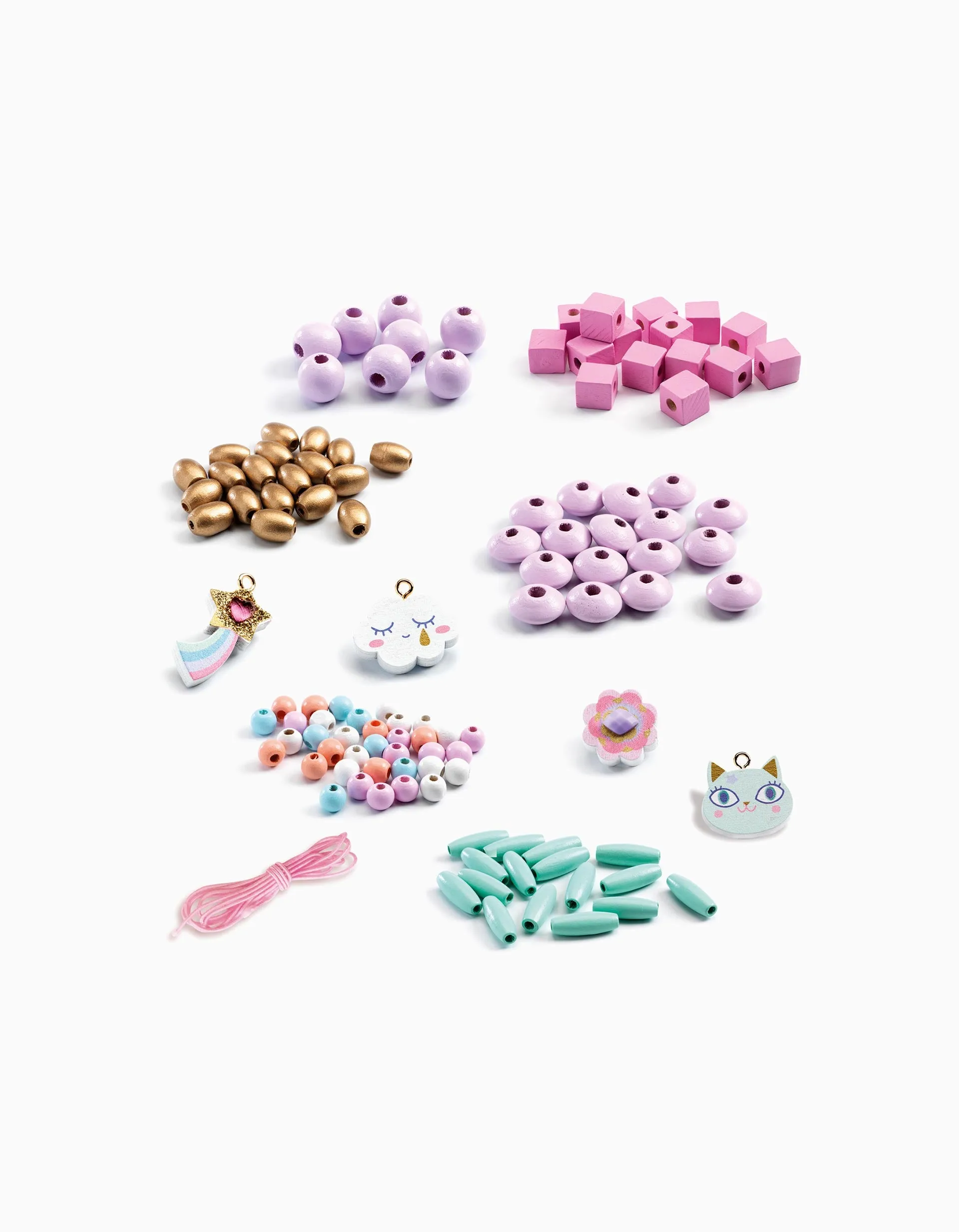 Make Your Own Rainbow Bracelet Set Djeco 4A 