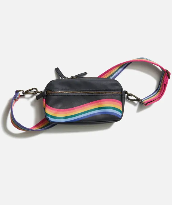 Marine Layer Wave Fanny Pack in Black